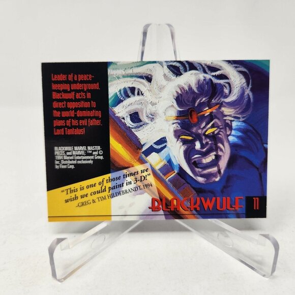 1994 Marvel Masterpieces Blackwulf #11 Fleer, Hildebrandt Brothers (b17) - Picture 2 of 2